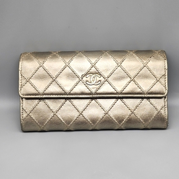 💛CANEL Gold Quilted Wallet/Clutch💛 - Picture 3 of 16
